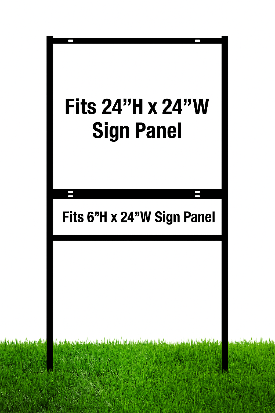 24 x 24 Single Rider Real Estate Sign Frame