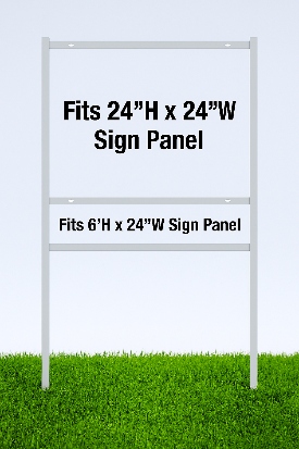 24 x 24 Single Rider Real Estate Sign Frame
