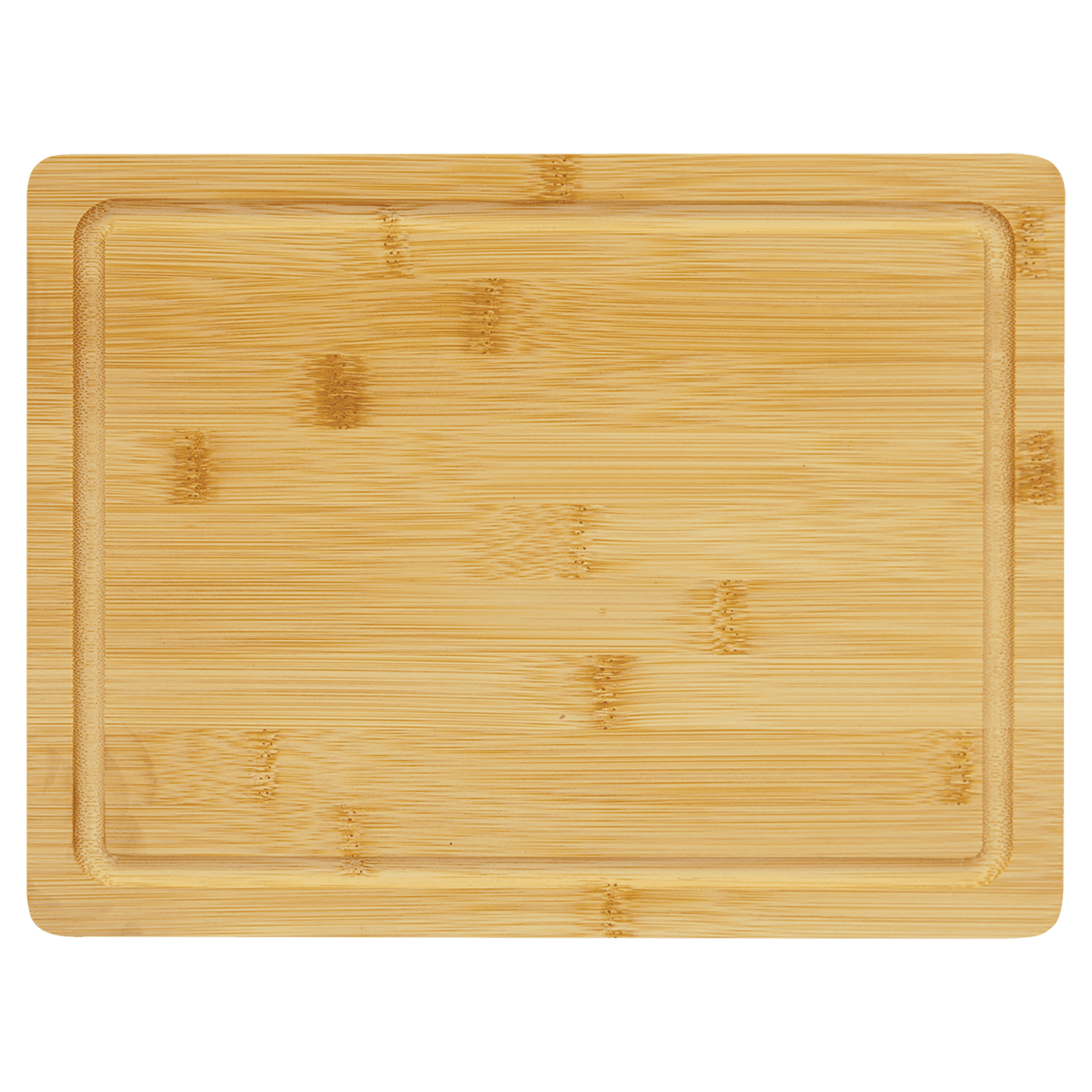 Bamboo Cutting Board with Drip Ring - Customizable