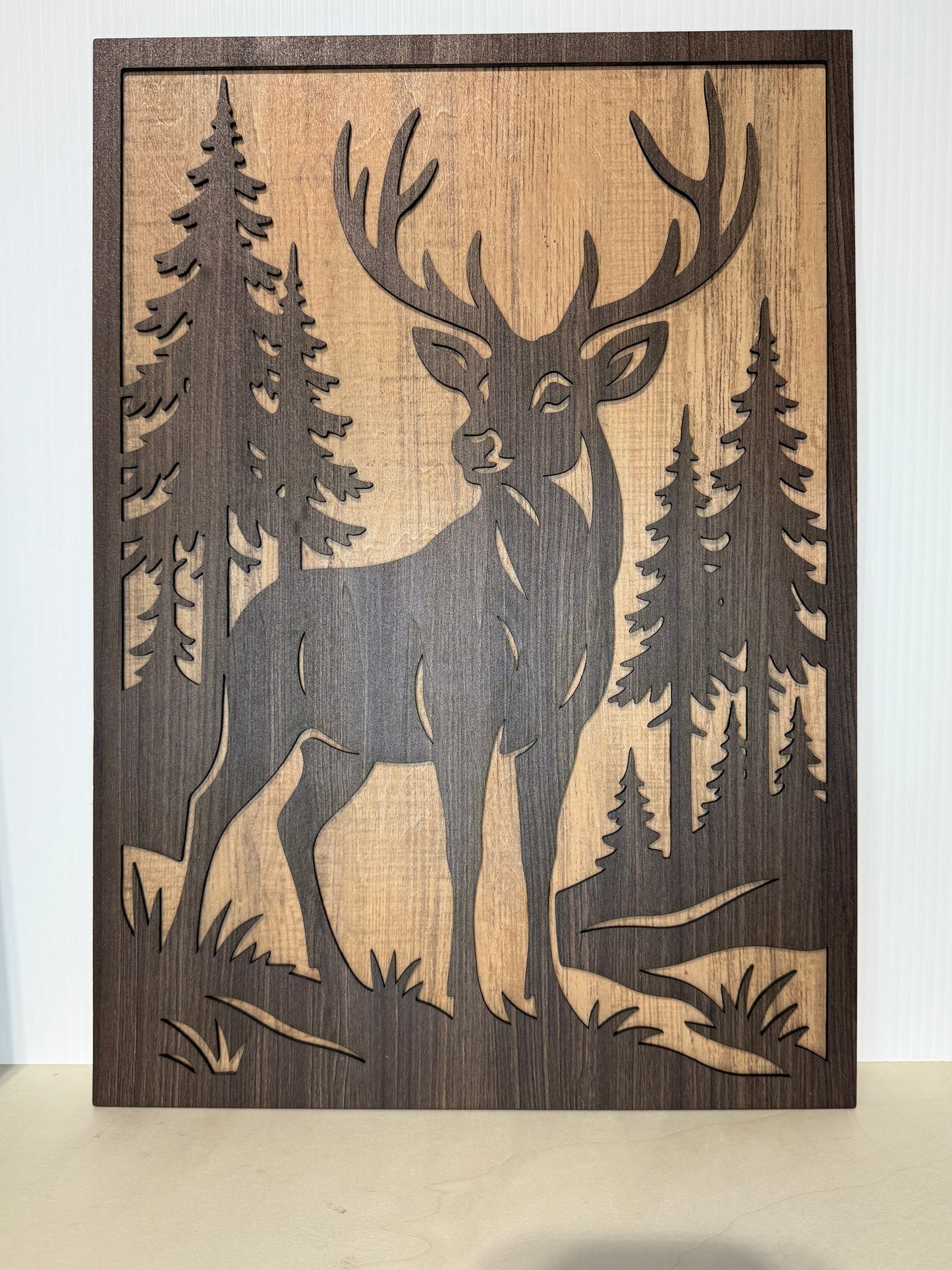 Deer scene wall art