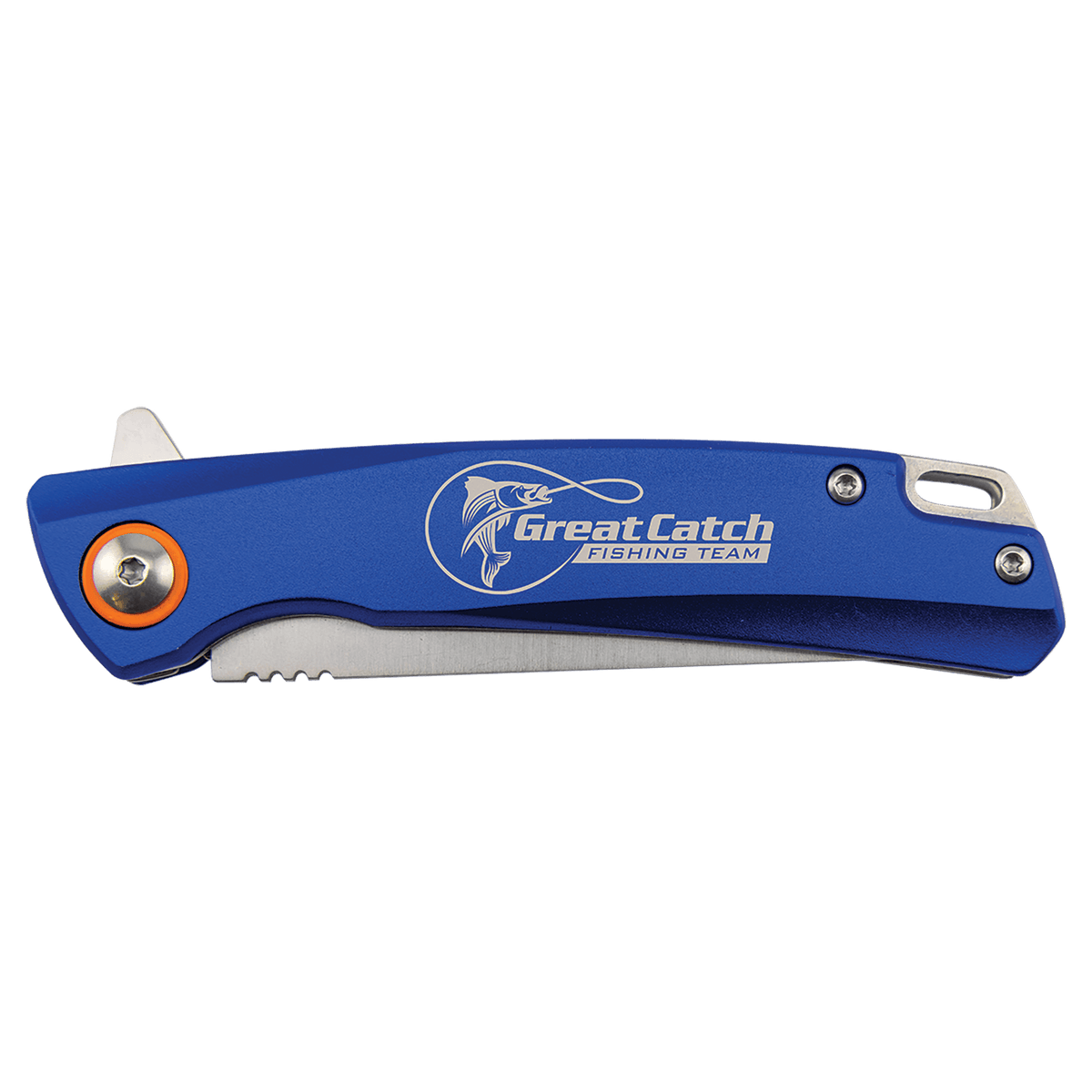 Bison River 4" Blue Everyday Carry Knife with Ball Bearing Open Mechanism