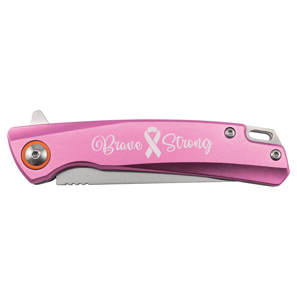Bison River 4" Pink Everyday Carry Knife with Ball Bearing Open Mechanism