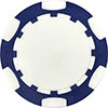 Blue 6 Stripe poker chip