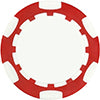 Red 6 Stripe poker chip