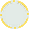 Yellow Classic style poker chip