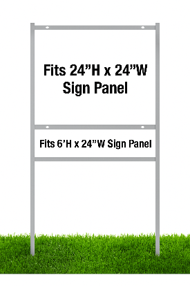 24 x 24 Single Rider Real Estate Sign Frame
