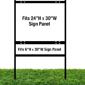 24 x 30 Single Rider Real Estate Sign Frame