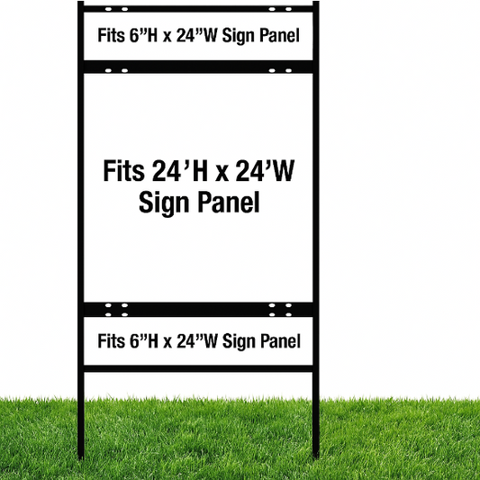 24 x 24 Double Rider Real Estate Sign Frame