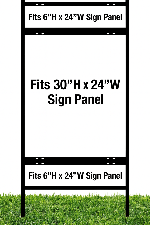 30 x 24 Double Rider Real Estate Sign Frame
