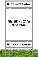 30 x 24 Double Rider Real Estate Sign Frame