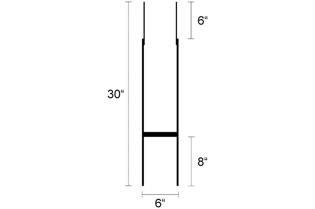 BTS Cor-Stake Metal Yard Sign Stake