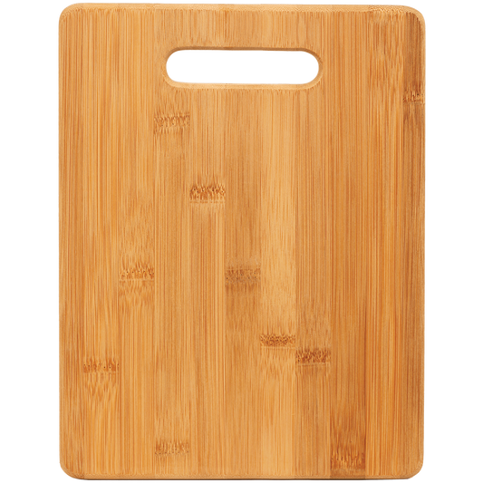 Bamboo Cutting Board with Handle - Customizable