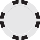 Black 8 Stripe poker chip