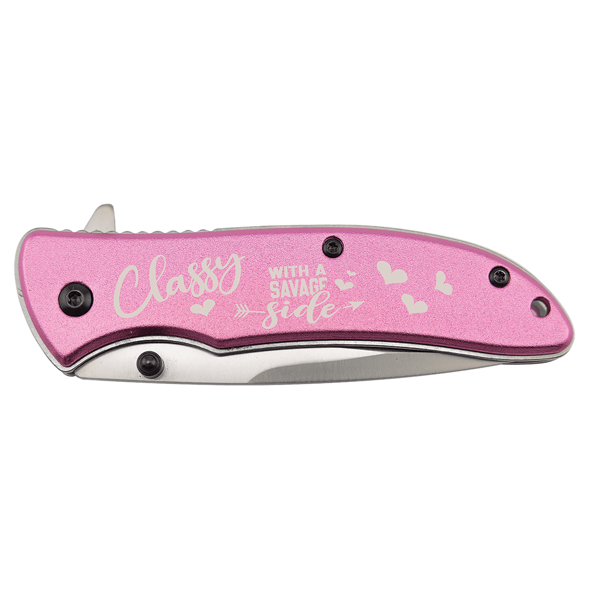 Bison River 4 1/4" Pink Everyday Carry Knife