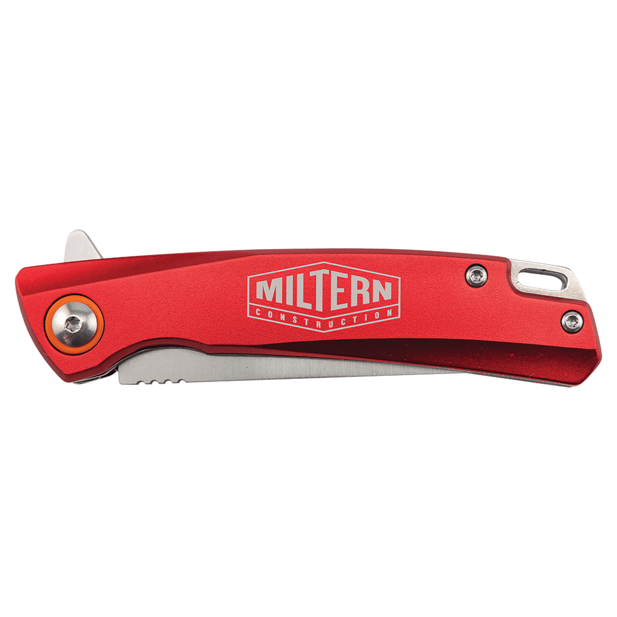 Bison River 4" Red Everyday Carry Knife with Ball Bearing Open Mechanism