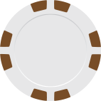 Brown 8 Stripe poker chip