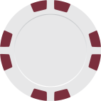 Burgundy 8 Stripe poker chip