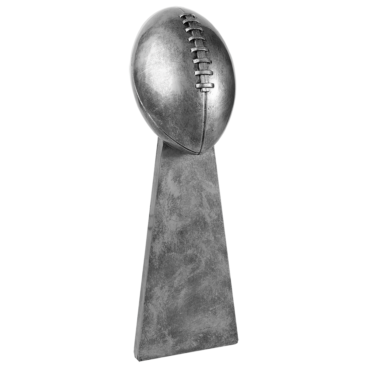 15" Antique Silver Football Resin Award