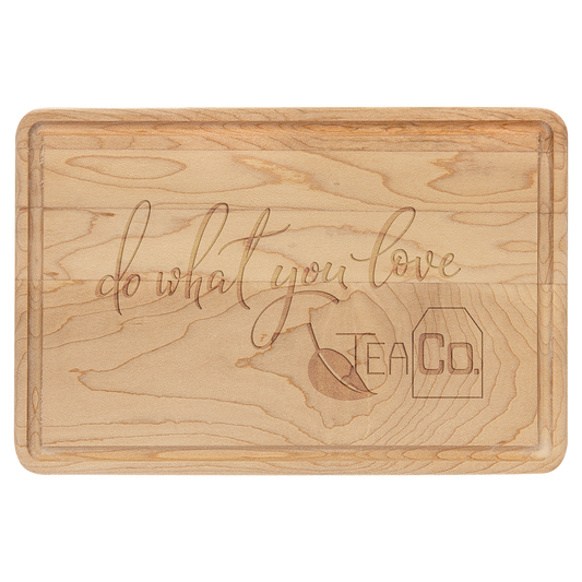 9" x 6" Maple cutting board with drip ring