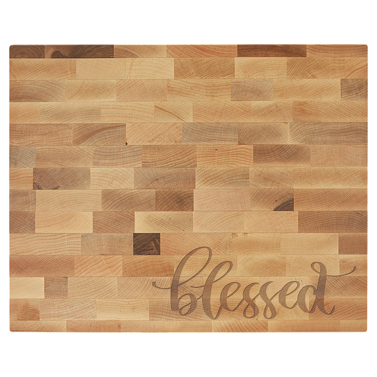 16" x 13" x 1 1/2" Maple Butcher Block Cutting Board