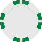 Green 8 Stripe poker chip