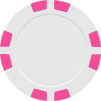 Neon Pink 8 Stripe poker chip