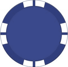 Blue Reverse Stripe poker chip
