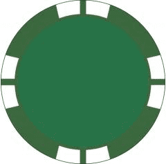 Green Reverse Stripe poker chip