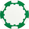 Green 6 Stripe poker chip