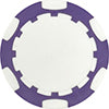 Purple 6 Stripe poker chip