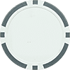 Gray Classic style poker chip