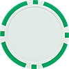 Green Classic style poker chip