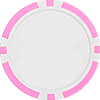 Pink Classic style poker chip