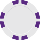Purple 8 Stripe poker chip