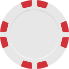 Red 8 Stripe poker chip